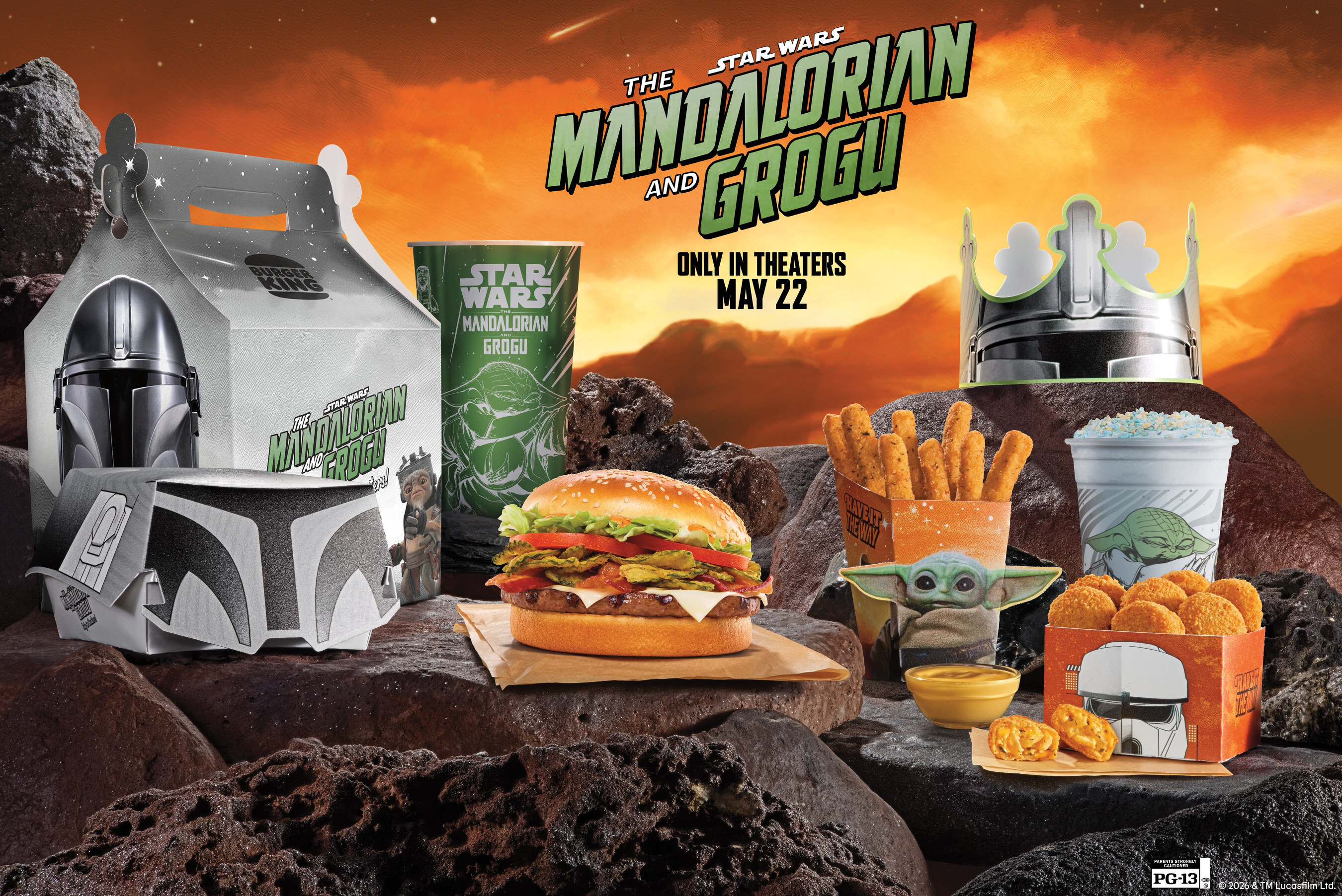 Burger King promoting food branded with Star Wars characters