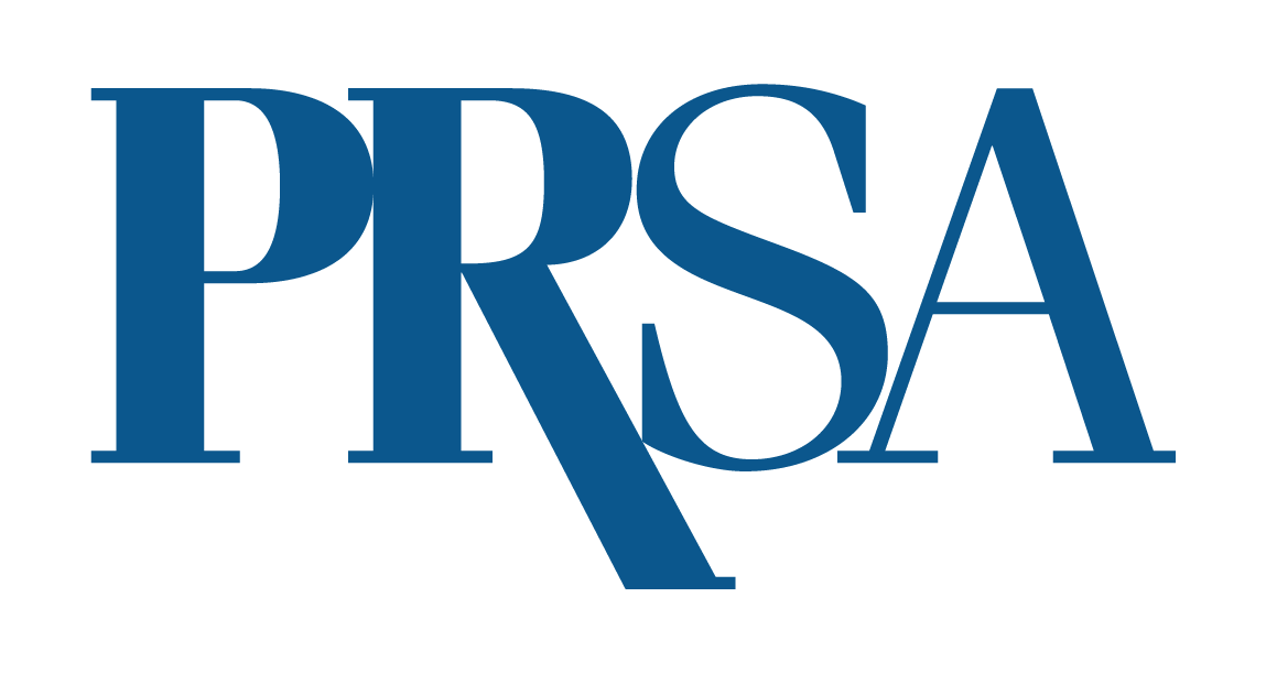 The logo of the Public Relations Society of America