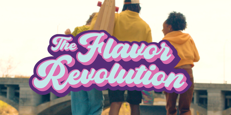 a still of an ad for a product. it says, 'join the flavor revolution.'