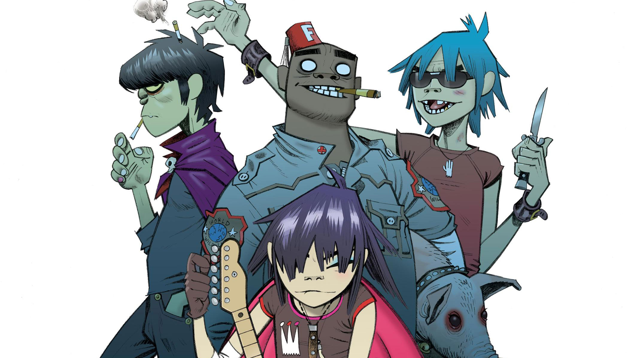 Gorillaz, a cartoon/virtual band