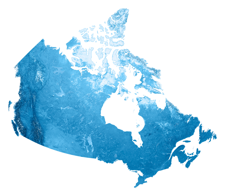 A map of Canada