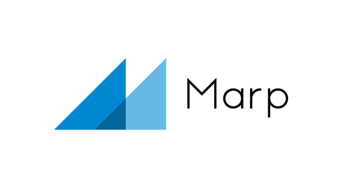 The logo for Marp, a Markdown-based presentation system