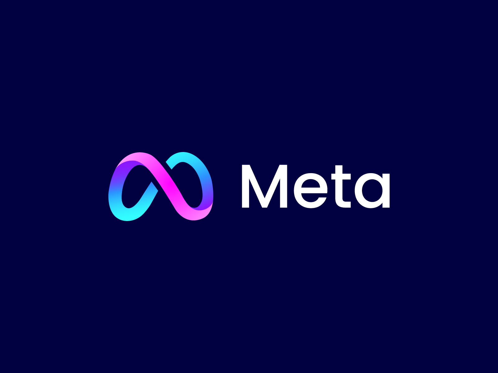 The logo for Meta