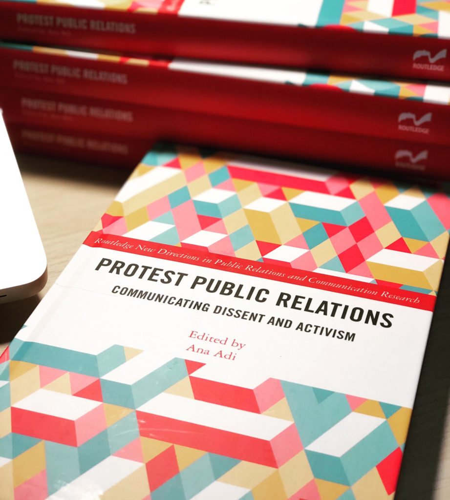 the cover of the book Protest Public Relations