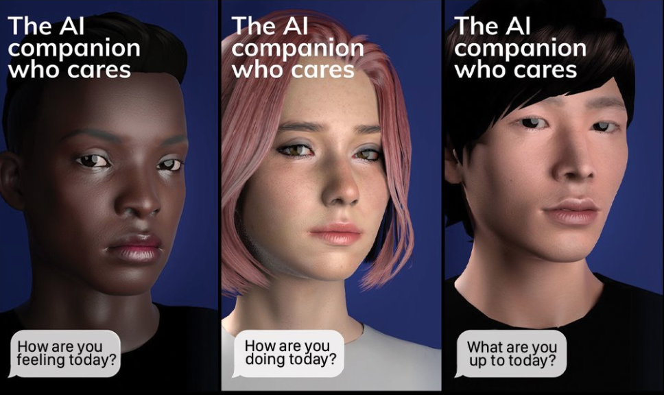 Three AI-generated chatbots.