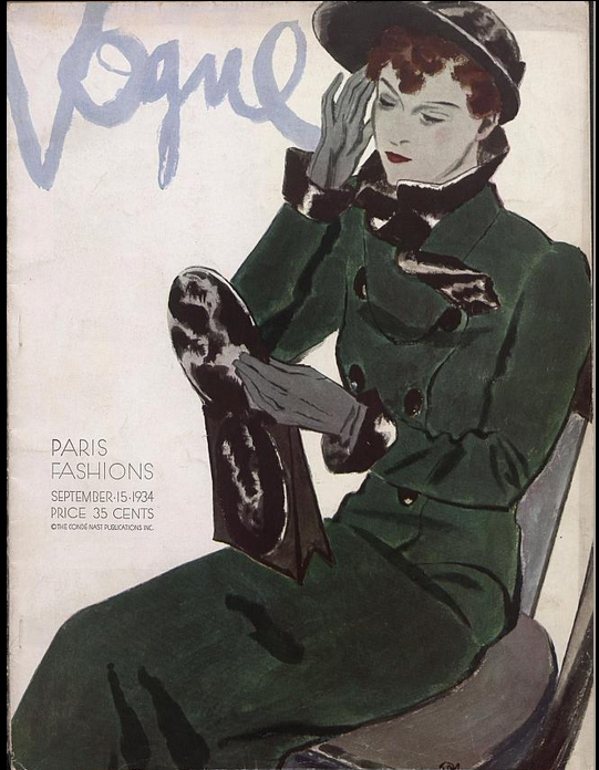 The cover of Vogue magazine, September 15, 1934