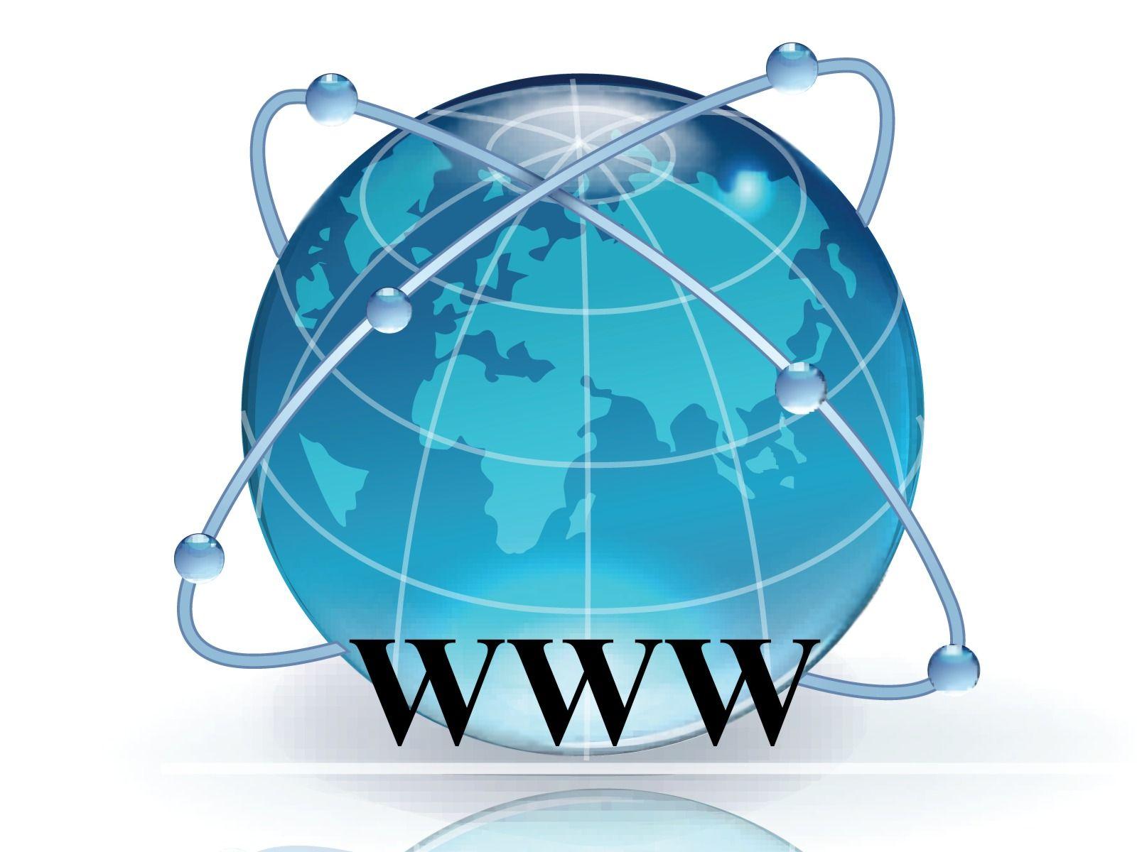 A globe with WWW written on it